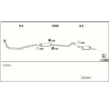 Výfukový systém WALKER OP30002