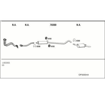 Výfukový systém WALKER OP30004A