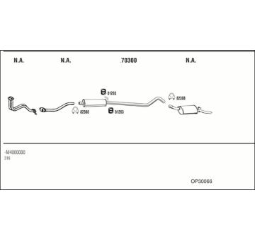 Výfukový systém WALKER OP30066
