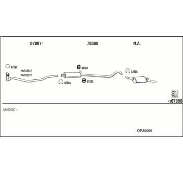 Výfukový systém WALKER OP30068