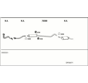 Výfukový systém WALKER OP30071