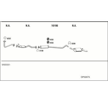Výfukový systém WALKER OP30075