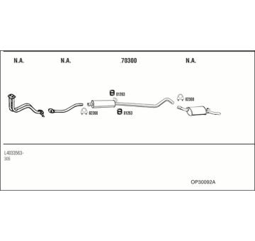 Výfukový systém WALKER OP30092A
