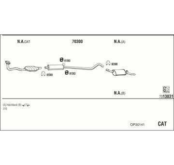 Výfukový systém WALKER OP30141