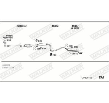 Výfukový systém WALKER OP30146B