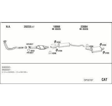 Výfukový systém WALKER OP30167