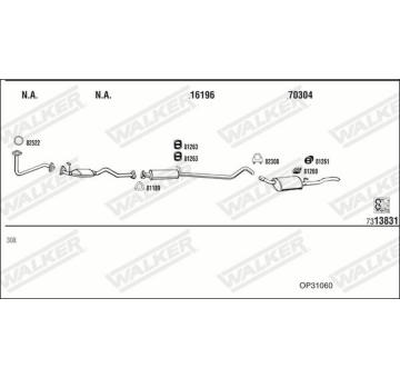 Výfukový systém WALKER OP31060
