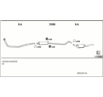 Výfukový systém WALKER OP31071A