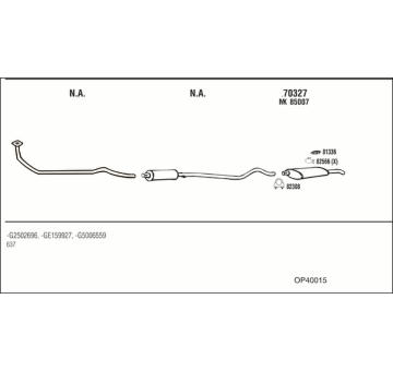 Výfukový systém WALKER OP40015