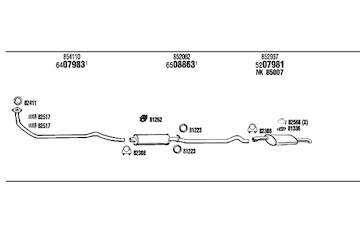 Výfukový systém WALKER OP40016