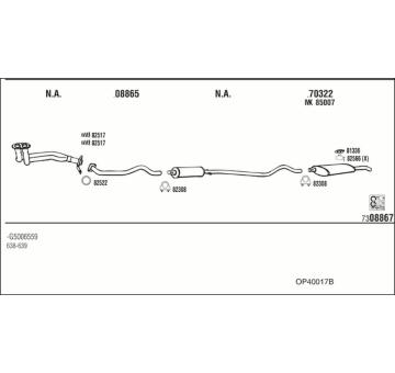 Výfukový systém WALKER OP40017B
