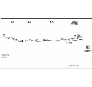 Výfukový systém WALKER OP40018B