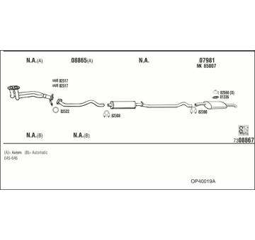 Výfukový systém WALKER OP40019A