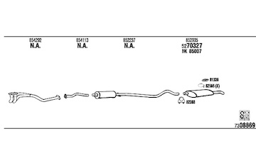 Výfukový systém WALKER OP40022