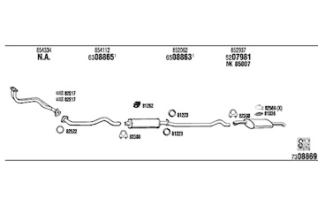 Výfukový systém WALKER OP40023