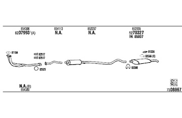 Výfukový systém WALKER OP40025