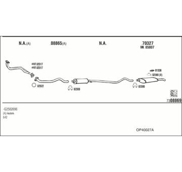 Výfukový systém WALKER OP40027A