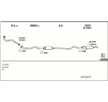 Výfukový systém WALKER OP40027C