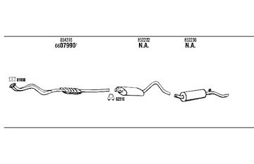 Výfukový systém WALKER OP40028