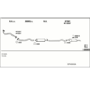 Výfukový systém WALKER OP40053A