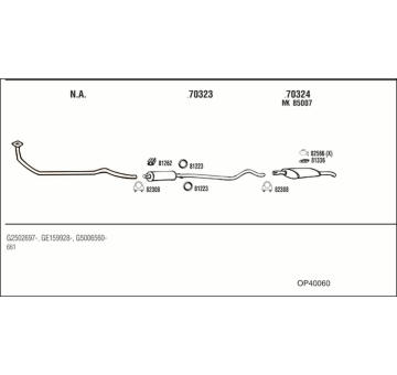 Výfukový systém WALKER OP40060