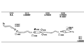 Výfukový systém WALKER OP40066