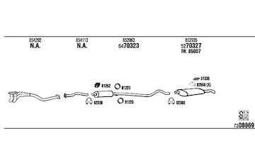 Výfukový systém WALKER OP40067