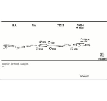 Výfukový systém WALKER OP40068