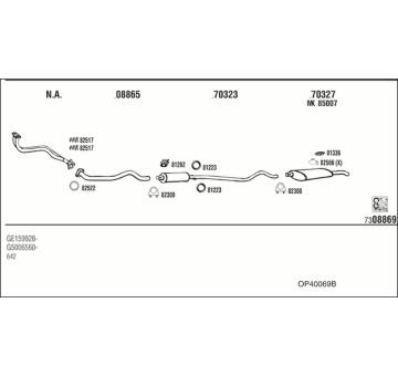 Výfukový systém WALKER OP40069B