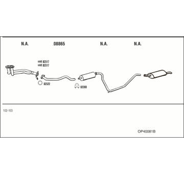 Výfukový systém WALKER OP40081B