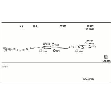 Výfukový systém WALKER OP40086B