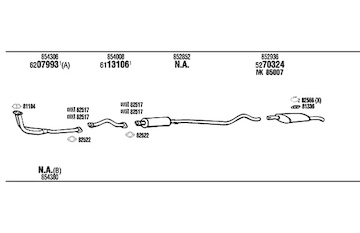 Výfukový systém WALKER OP40097