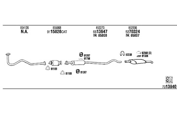Výfukový systém WALKER OP40126