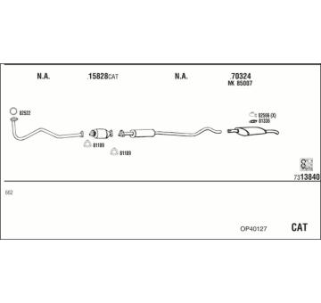 Výfukový systém WALKER OP40127