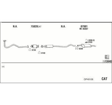 Výfukový systém WALKER OP40128
