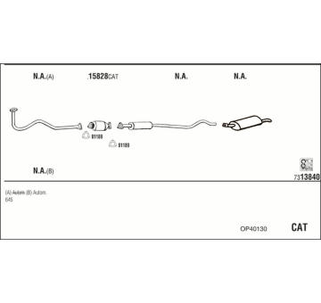Výfukový systém WALKER OP40130