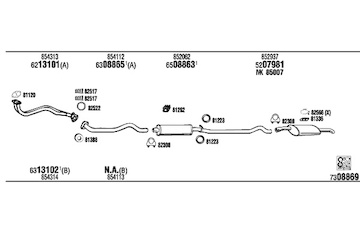 Výfukový systém WALKER OP40151
