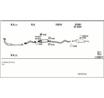 Výfukový systém WALKER OP40153