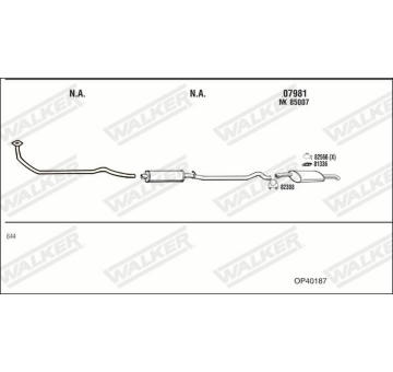 Výfukový systém WALKER OP40187