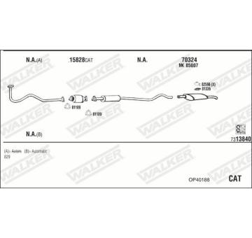 Výfukový systém WALKER OP40188