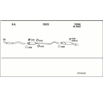 Výfukový systém WALKER OP40238