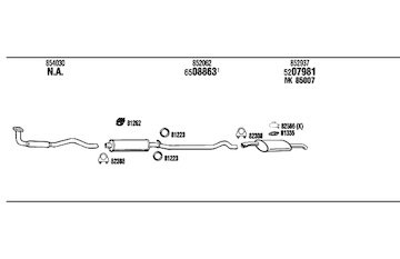 Výfukový systém WALKER OP40240