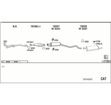 Výfukový systém WALKER OP45042