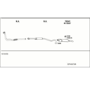 Výfukový systém WALKER OP45075B