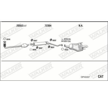 Výfukový systém WALKER OP45337