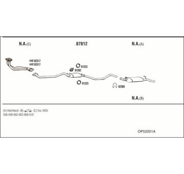 Výfukový systém WALKER OP52201A