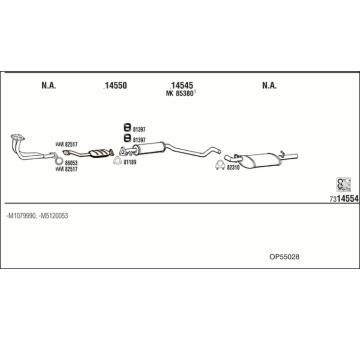 Výfukový systém WALKER OP55028