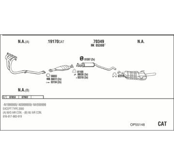 Výfukový systém WALKER OP55148