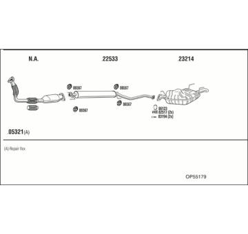 Výfukový systém WALKER OP55179