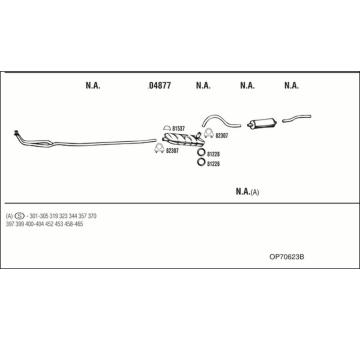Výfukový systém WALKER OP70623B